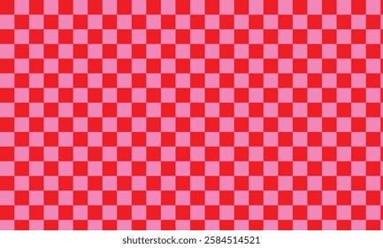 Pink Chess Board Background Seamless Pattern, vector illustration