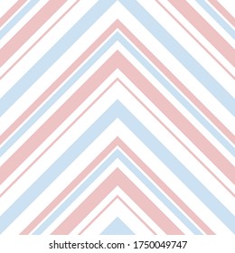 Pink Chevron diagonal striped seamless pattern background suitable for fashion textiles, graphics