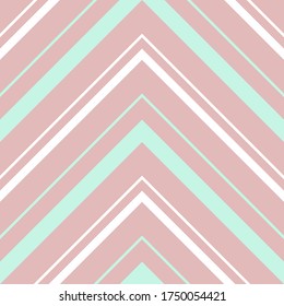Pink Chevron diagonal striped seamless pattern background suitable for fashion textiles, graphics