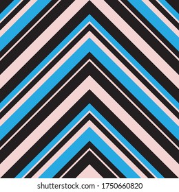rosafarbene Chevron-diagonal gestreifte, nahtlose Muster-Hintergrund, geeignet für Modetextilien, Grafiken