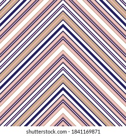 Fondo de patrón transparente rayado diagonal de Chevron rosado adecuado para textiles de moda, gráficos