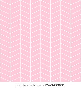 Pink chevron seamless pattern. Elegant herringbone design with a modern minimalist touch. Perfect Valentine’s day background for creative love-themed projects.