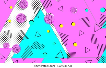 Pink Child Ornament. Baby Blue 1980s Elements. Animation Composition. Flat Backdrop. Abstract Background. Gradient Poster. Cyan Fun Texture.