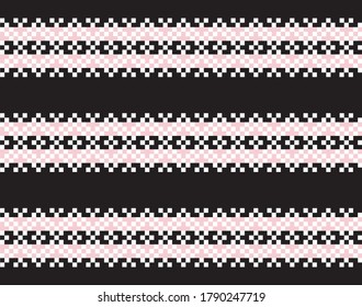 Pink Christmas fair isle pattern background for fashion textiles, knitwear and graphics