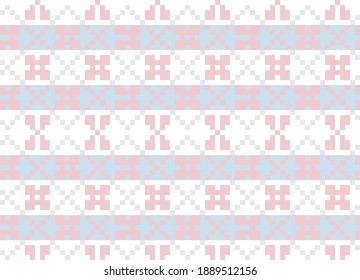 Pink Christmas fair isle pattern background for fashion textiles, knitwear and graphics