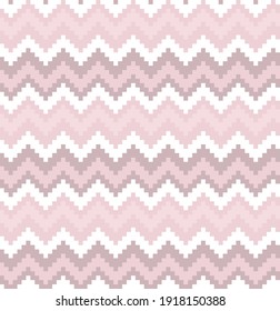 Pink Christmas fair isle pattern background for fashion textiles, knitwear and graphics