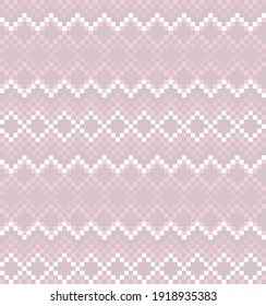 Pink Christmas fair isle pattern background for fashion textiles, knitwear and graphics