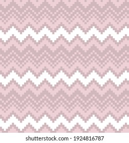 Pink Christmas fair isle pattern background for fashion textiles, knitwear and graphics