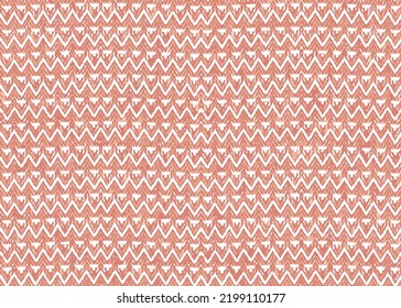 Pink Christmas fair isle pattern background for fashion textiles, knitwear and graphics