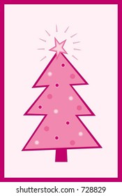 Pink Christmas tree