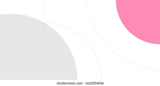 Pink Circle Abstract Background Vector Illustration for Presentation Design.
