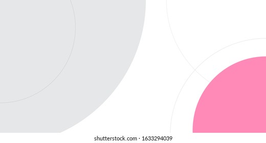 Pink Circle Abstract Background Vector Illustration for Presentation Design.
