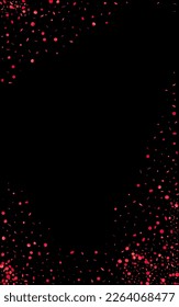 Vector de color negro del aniversario del Círculo Rosa. Fondo de Brillo de Vacaciones. Fondo de papel redondo brillante. Tarjeta Resumen de Lluvia.