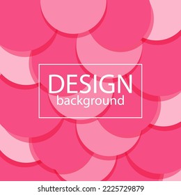 The pink circle background is used as a template.