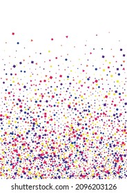 Pink Circle Blur Illustration. Fun Triangle Isolated. Blue Carnival Square Background. Red Pattern Confetti.