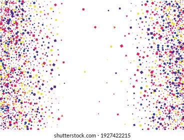 Pink Circle Carnival Background. Group Confetti Illustration. Green Bright Round Isolated.