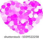 Pink circle Crowded heart