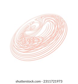 pink circle dynamic lines 3d vector illustration