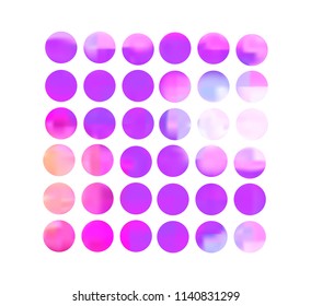 Pink circle gradient set with modern abstract backgrounds. Grey fluid covers for calendar, brochure, invitation, cards. Trendy soft color. Template with round gradient set for screens and mobile app.
