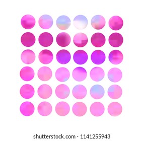 Pink circle gradient set with modern abstract backgrounds. Grey fluid covers for calendar, brochure, invitation, cards. Trendy soft color. Template with round gradient set for screens and mobile app.
