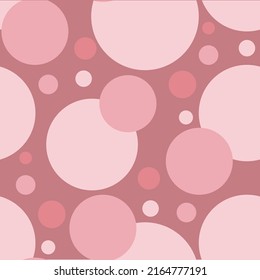 Pink circle on bordo seamless pattern for web, for print, for fabric print stock vector illustration