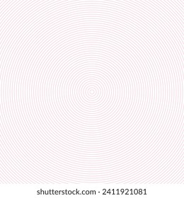 Pink circle rings dynamic pattern. Concentric circles minimal background design for posters or social media content. Pink on white pattern.