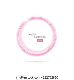 Pink circle shape vector eps10