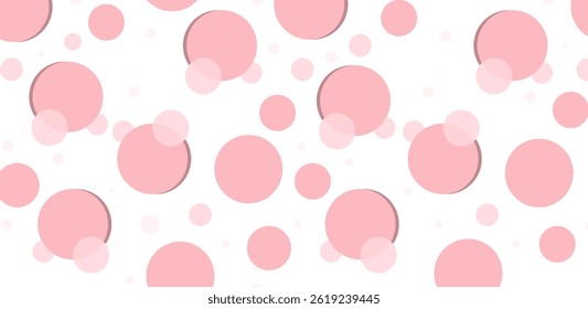 Pink Circles Bubbles Abstract Background Pattern Design Wallpaper