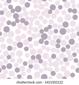 Pink circles seamless pattern. Minimalistic elements wallpaper. Simple background. Vector illustration