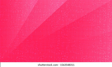 Pink Circuit Microchip Technology on Future Background,Hi-tech Digital and Communication Concept design,Free Space For text in put,Vector illustration.