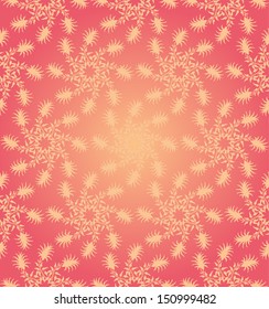 pink circular floral seamless pattern