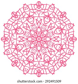 Pink circular pattern