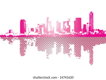 Pink City Stock Vector (Royalty Free) 14741620 | Shutterstock