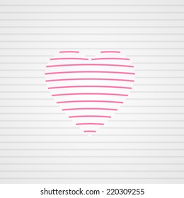 Pink clean modern created from stripes