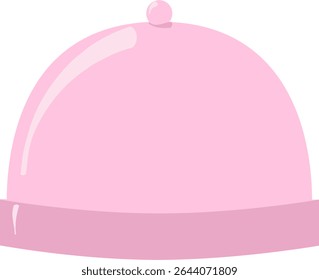 Cloche rosa, um dispositivo para servir comida em restaurantes e em jantares, para namoro