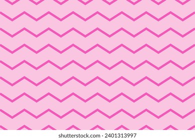 pink cloth with pink zigzag lines 