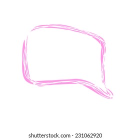 pink cloud conversation. Vector 