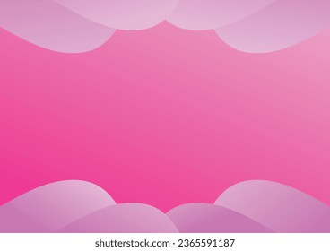 pink cloud template background design
