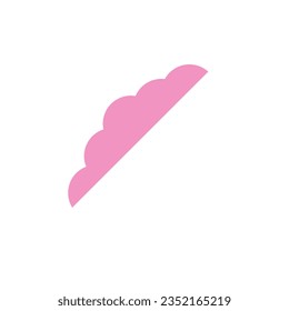 Elemento vector moderno de clon rosa