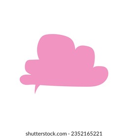 Pink clound modern vector element