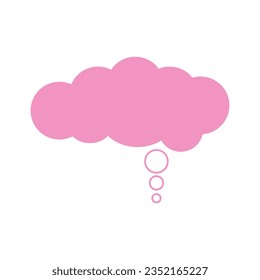 Pink clound modern vector element
