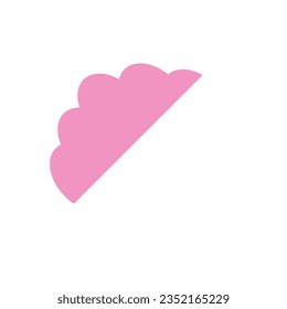 Pink clound modern vector element