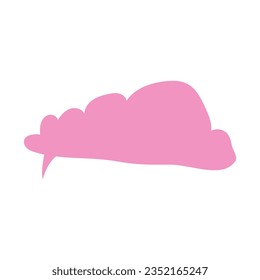 Pink clound modern vector element