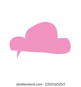 Pink clound modern vector element
