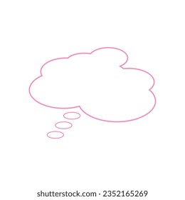 Pink clound modern vector element