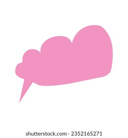 Pink clound modern vector element