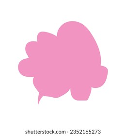 Pink clound modern vector element