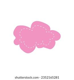 Elemento vector moderno de clon rosa