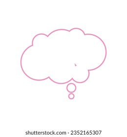 Pink clound modern vector element
