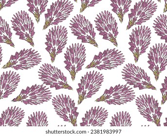 rosafarbene Blume, Vektorgrafik auf weißem Hintergrund. Einzige Wildpflanze und Blätter. Kräutergravur Stilgrafik. Detaillierte botanische Skizze

